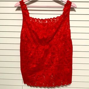 Red Lace Top